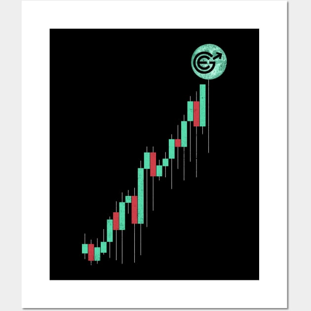 Vintage Stock Chart Evergrow EGC Coin To The Moon Trading Hodl Crypto Token Cryptocurrency Blockchain Wallet Birthday Gift For Men Women Kids Wall Art by Thingking About